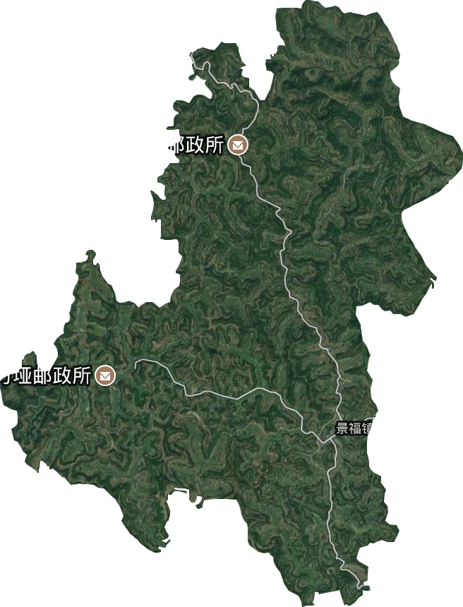 景福镇卫星图
