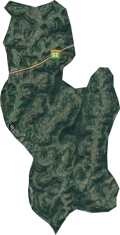 两岔河乡卫星图