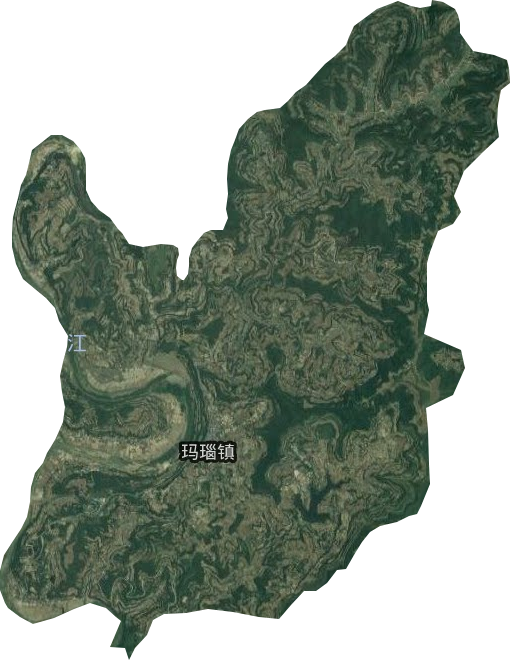 玛瑙镇卫星图