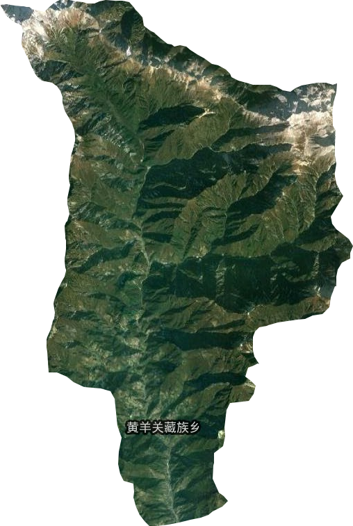 黄羊关藏族乡卫星图