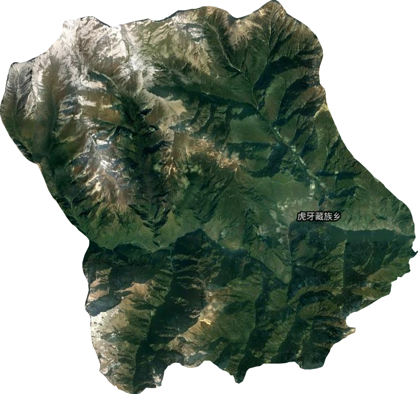 虎牙藏族乡卫星图
