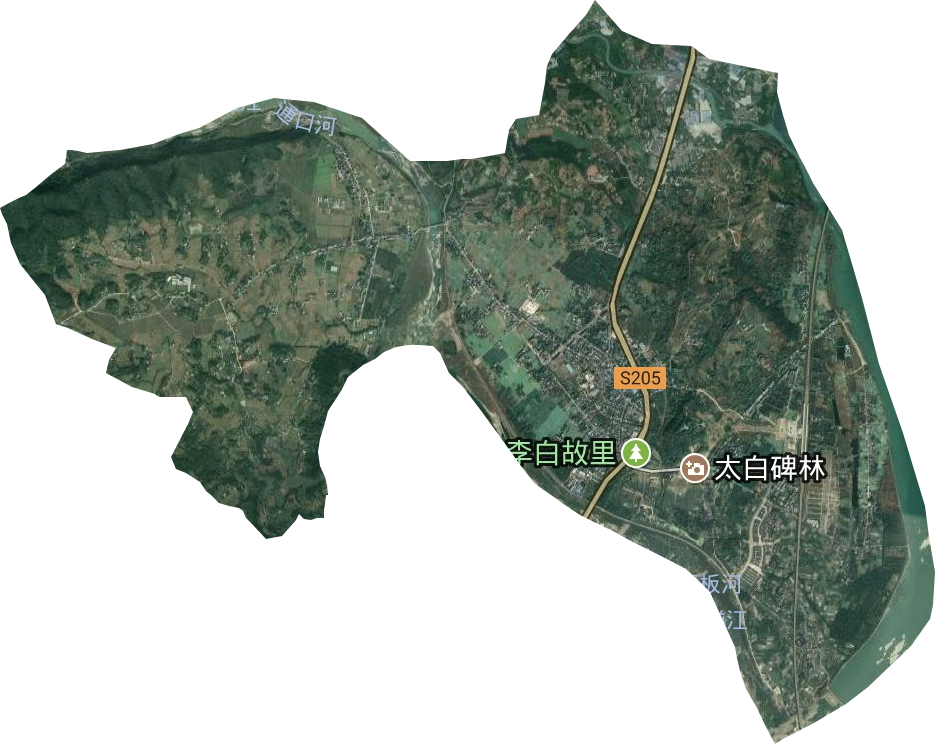 青莲镇卫星图