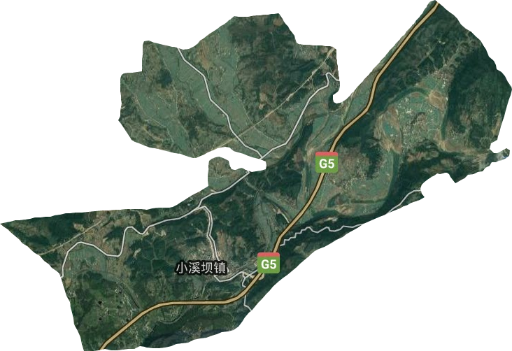 小溪坝镇卫星图