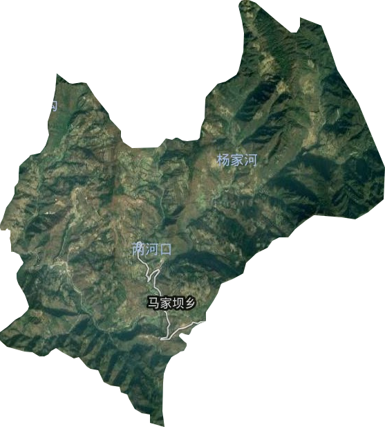 马家坝乡卫星图