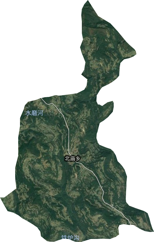 北庙乡卫星图