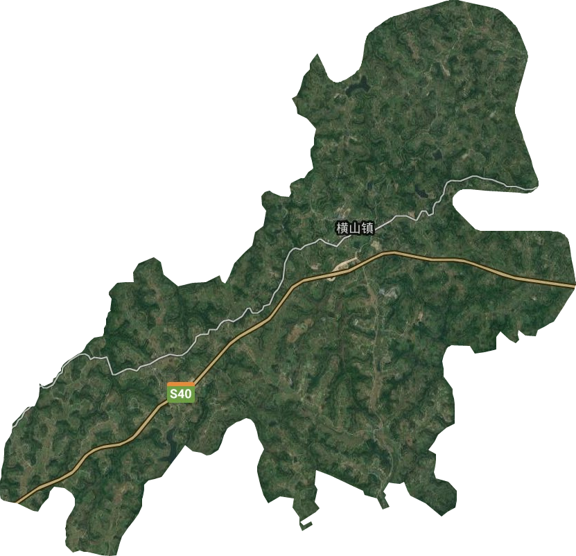 横山镇卫星图