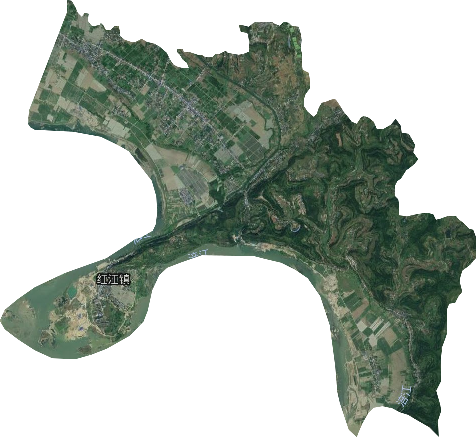 红江镇卫星图