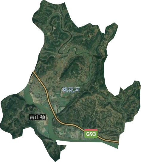 香山镇卫星图