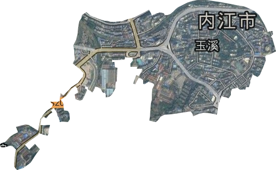 玉溪街道卫星图