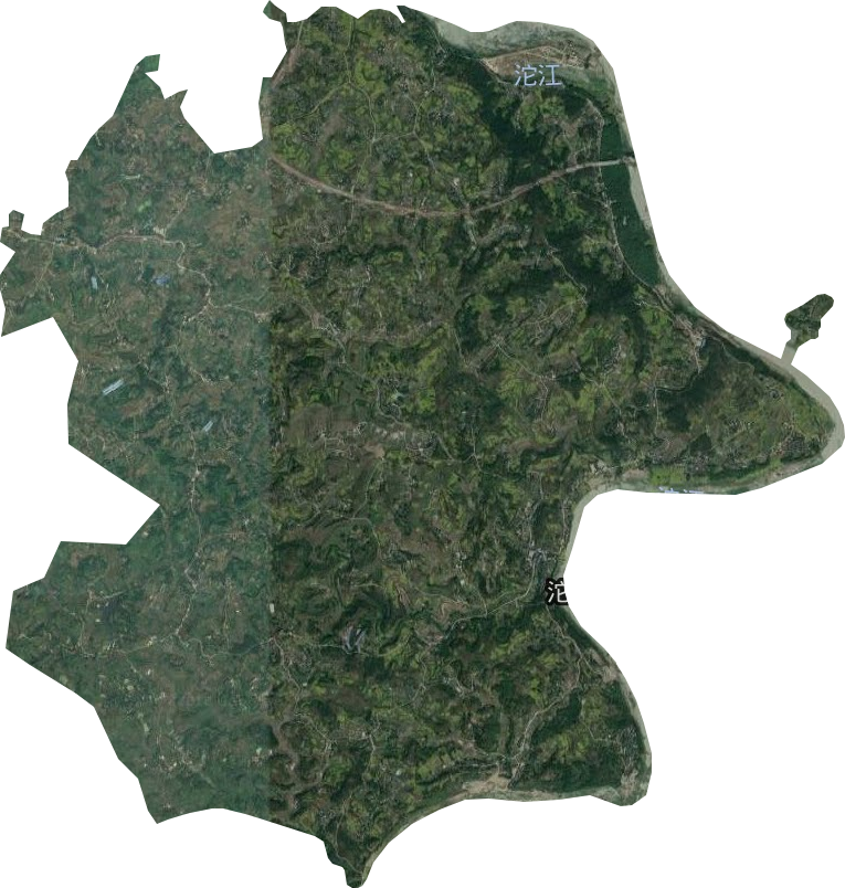 沱江乡卫星图