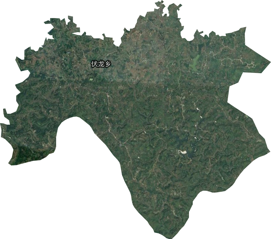 伏龙乡卫星图