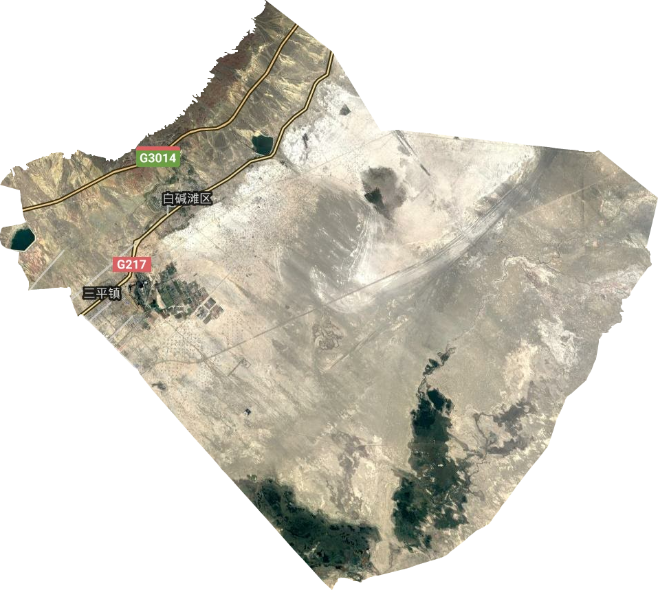 白碱滩区卫星图