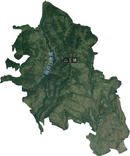 山王镇卫星图