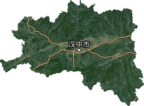汉中市卫星图