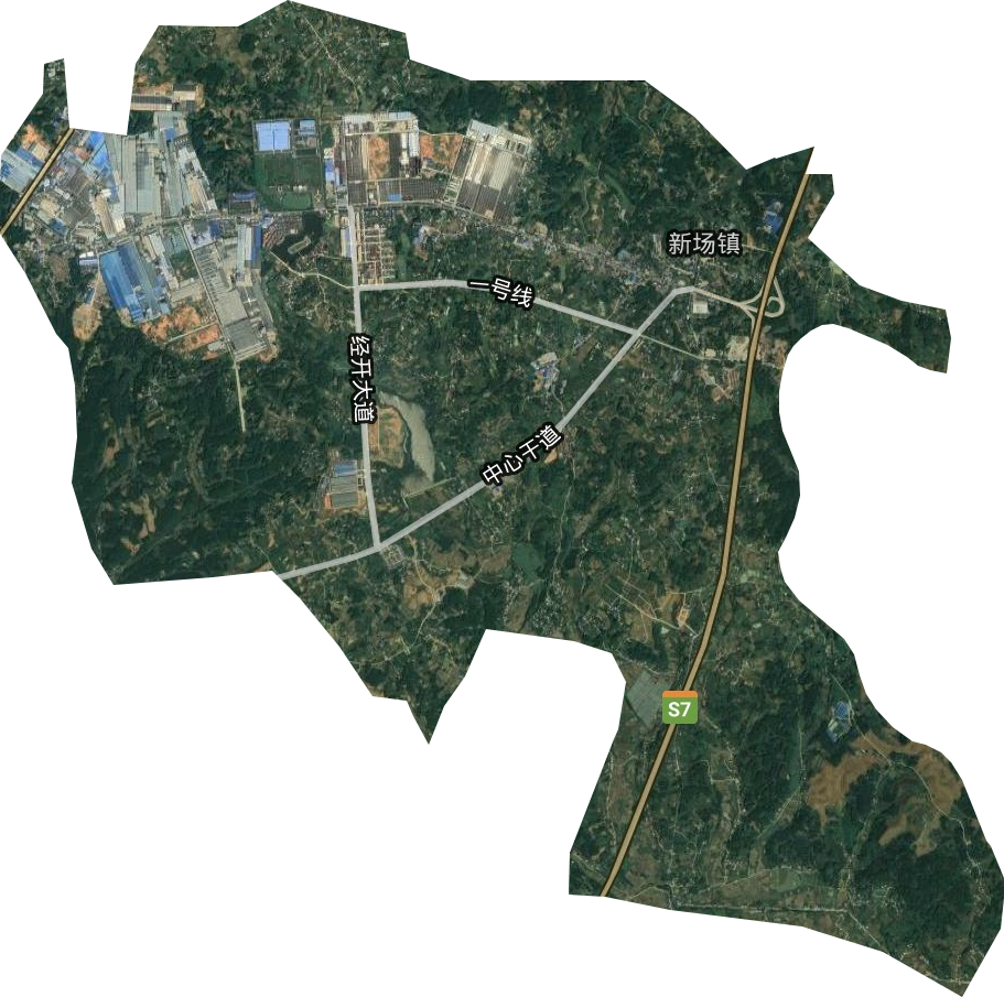 新场镇卫星图