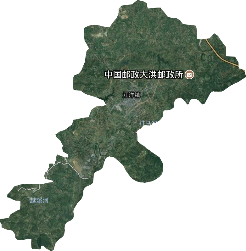 汪洋镇卫星图