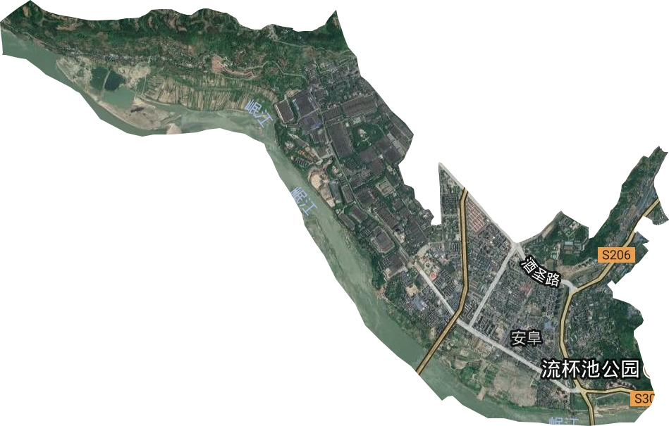 安阜街道卫星图