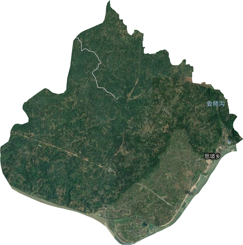 思坡乡卫星图