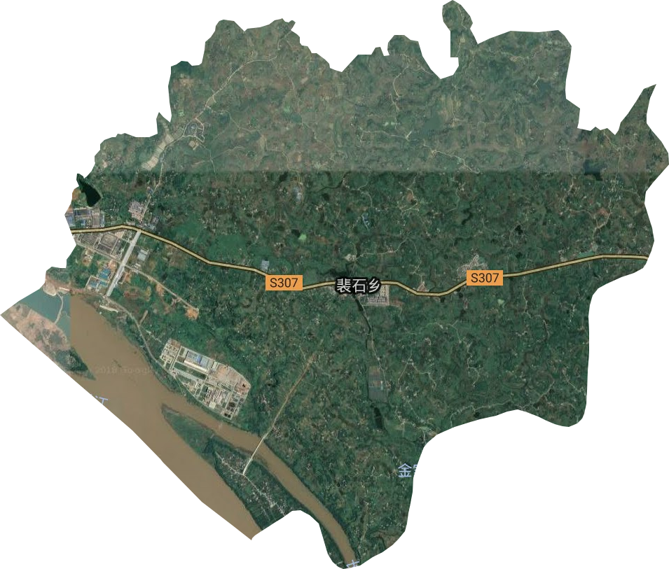 裴石乡卫星图