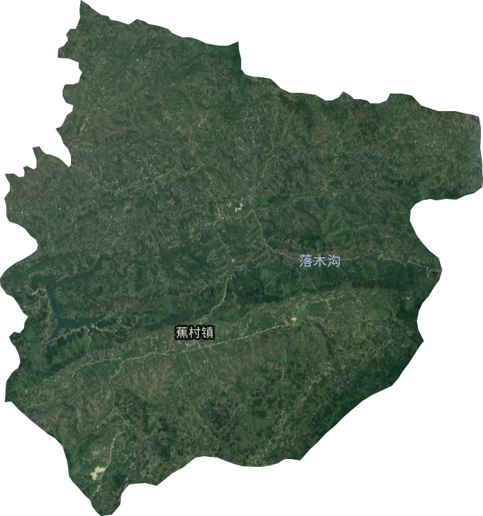 蕉村镇卫星图