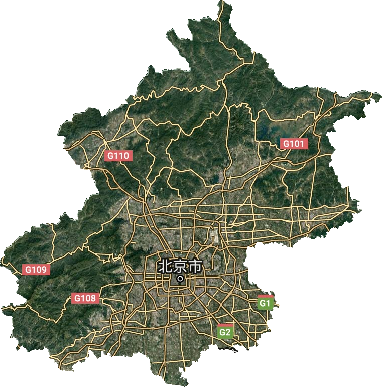 北京城区卫星图