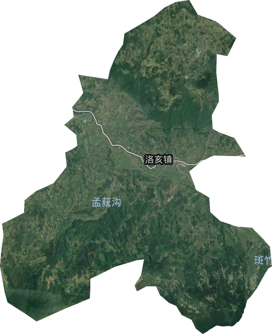 洛亥镇卫星图