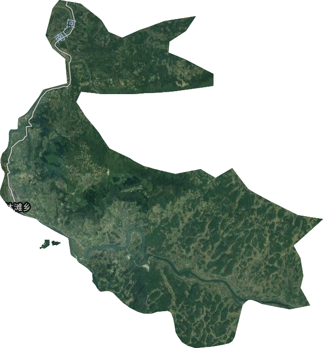 沐滩乡卫星图
