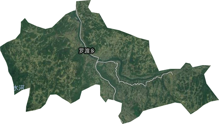 罗渡苗族乡卫星图