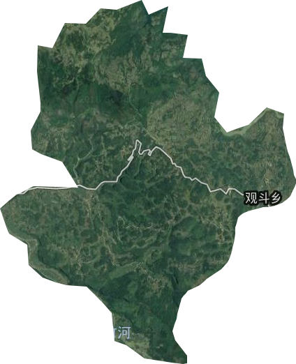 观斗苗族乡卫星图