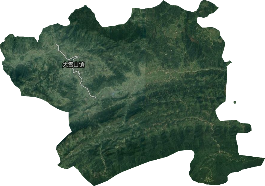 大雪山镇卫星图