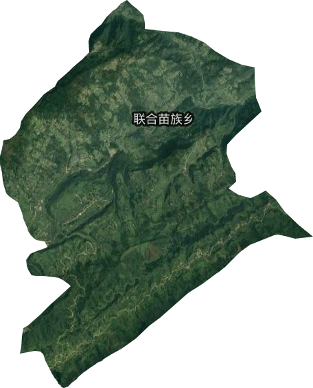 联合苗族乡卫星图