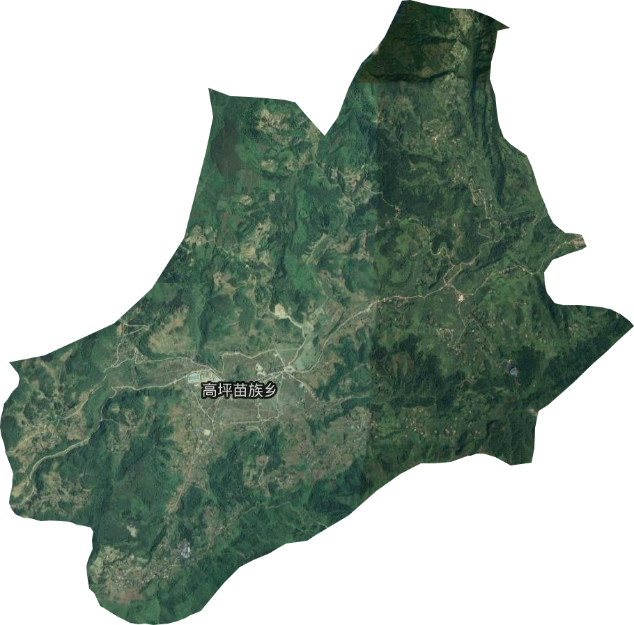 高坪苗族乡卫星图