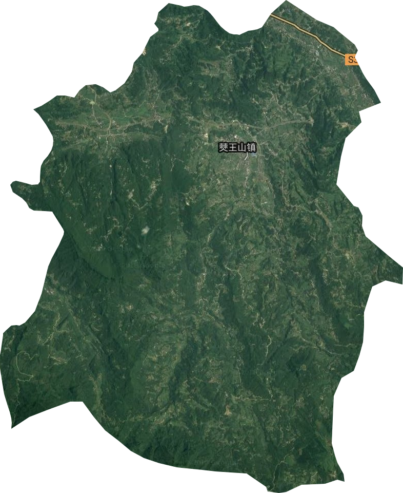 僰王山镇卫星图