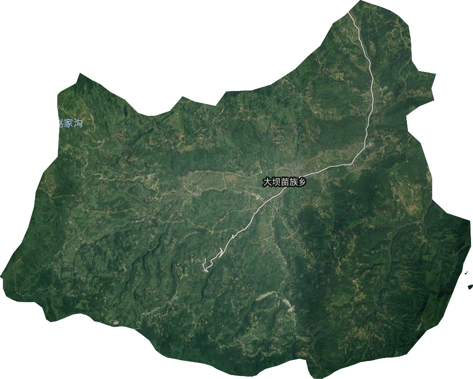 大坝苗族乡卫星图