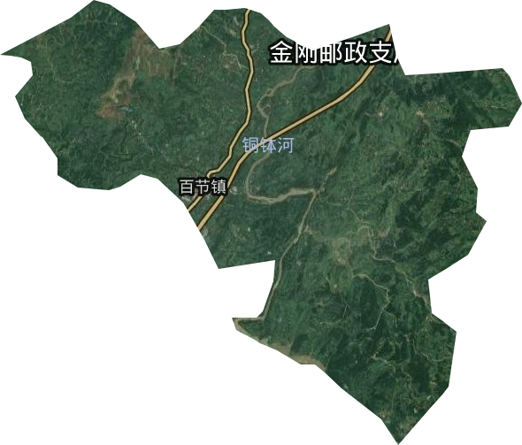 百节镇卫星图