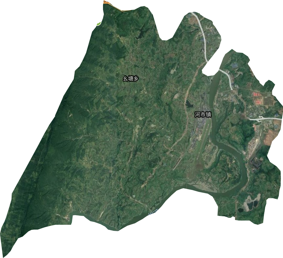 河市镇卫星图