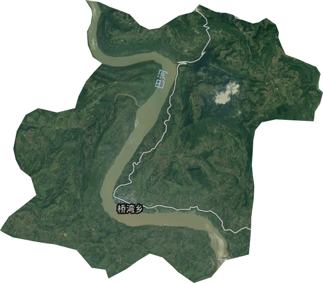 桥湾乡卫星图