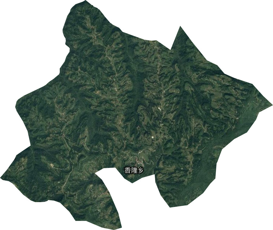 香隆乡卫星图