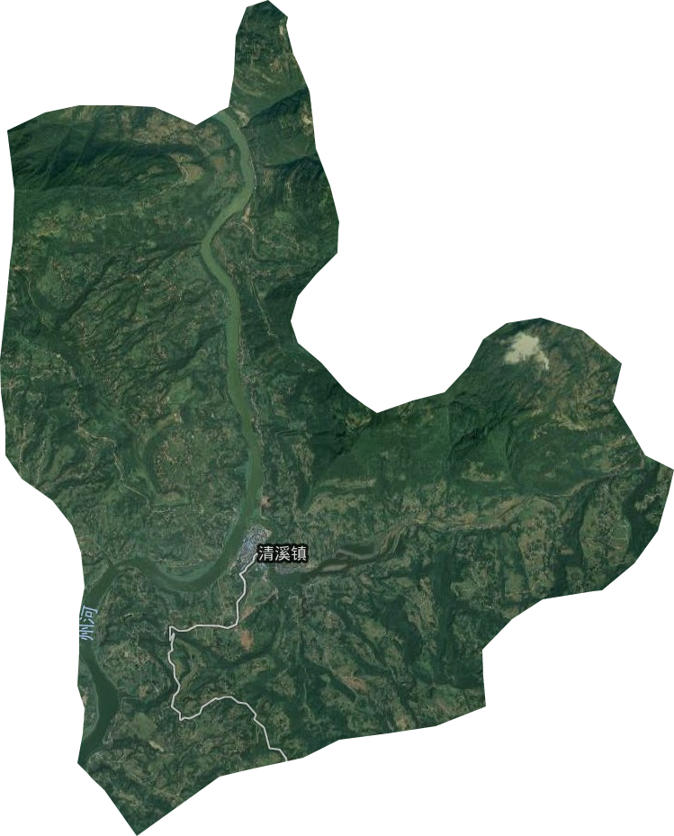 清溪镇卫星图