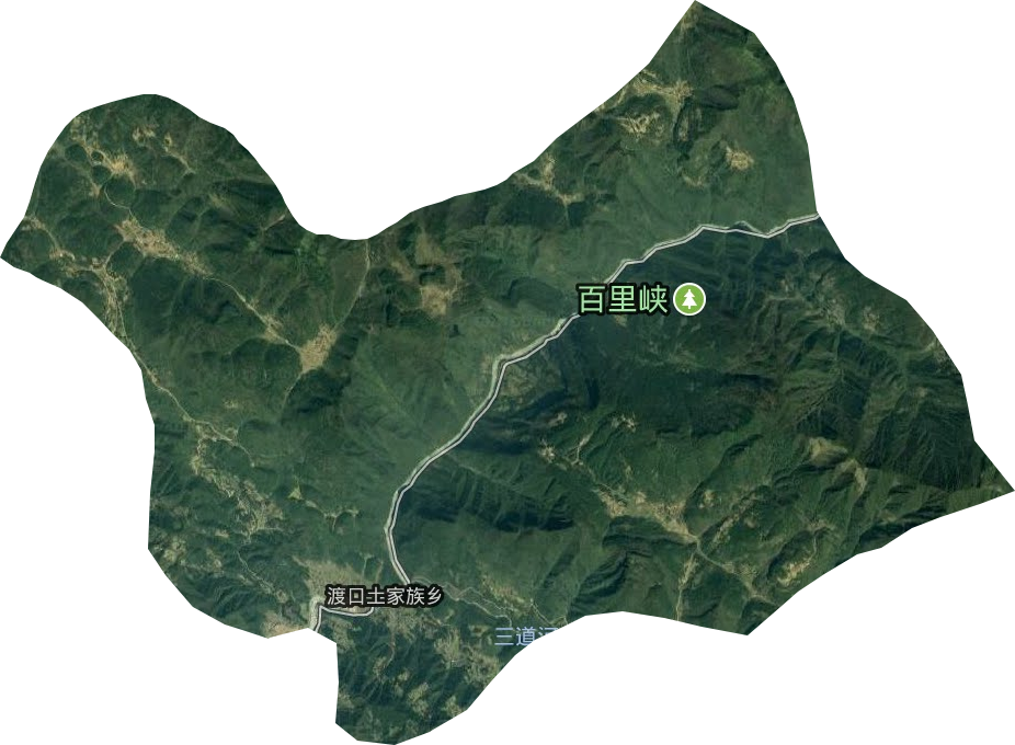 渡口土家族乡卫星图
