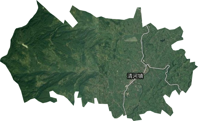 清河镇卫星图