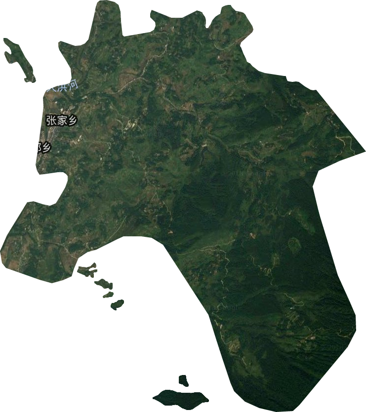 张家乡卫星图