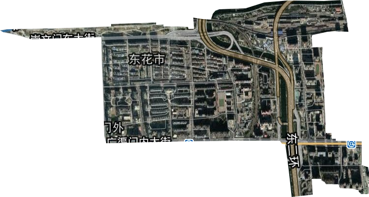 东花市街道卫星图