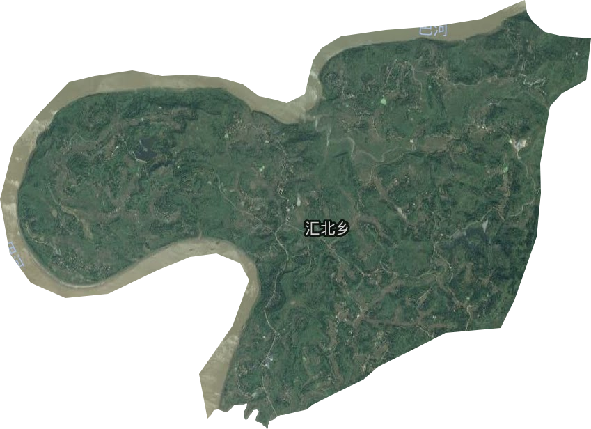 汇北乡卫星图