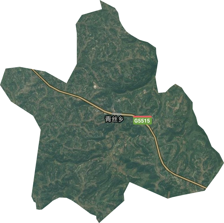 青丝乡卫星图