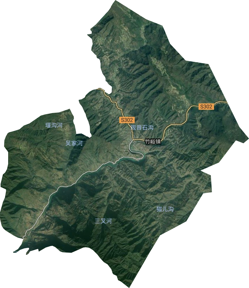 竹峪镇卫星图