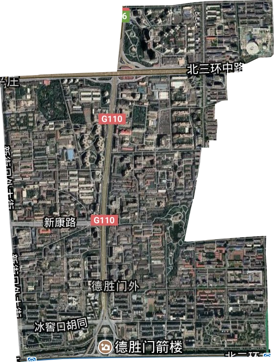 德胜街道卫星图