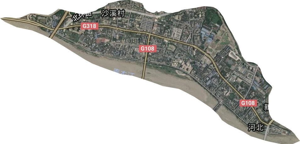 河北街道卫星图