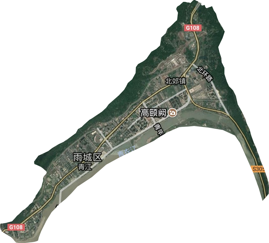 青江街道卫星图