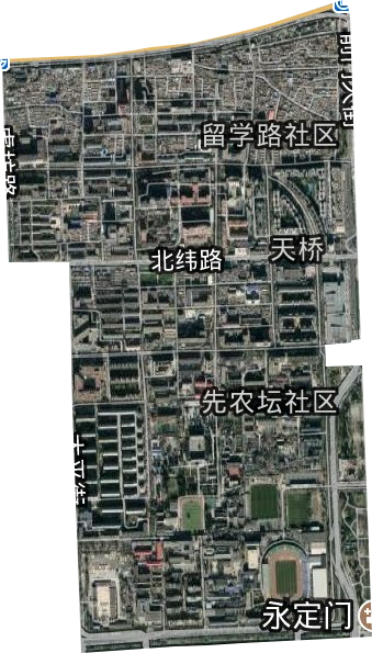 天桥街道卫星图